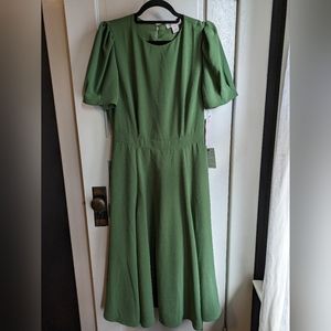 Rachel Parcell midi green dress NWT
